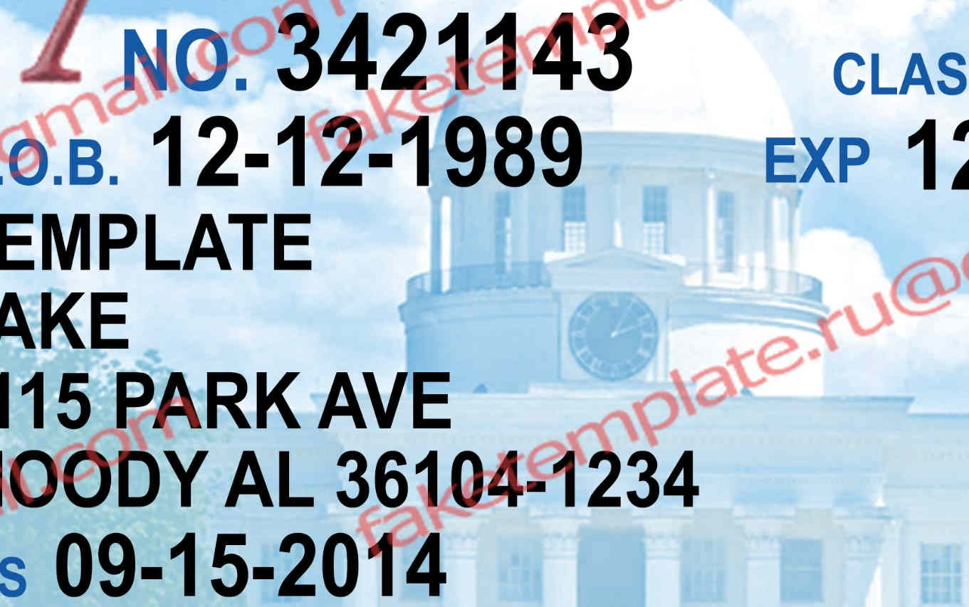 alabama-drivers-license-template-02 alabama drivers license test example