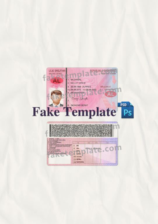albania-drivers-licence-template-05 albania-drivers-licence-template-05