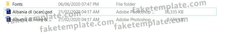 albania-drivers-licence-template-07 albania-drivers-licence-template-07
