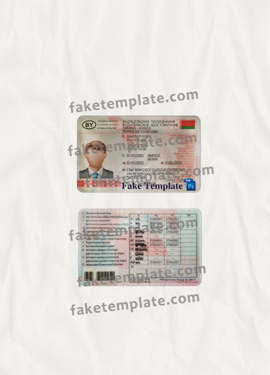 belarus-driver-license-template-07 belarus-driver-license-template-07