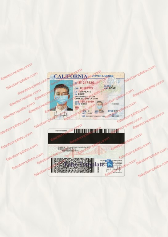 california-driver-license-psd-09 california drivers license psd free