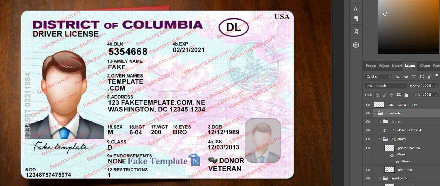 district-of-columbia-driver-license-template-02 district-of-columbia-driver-license-template-02
