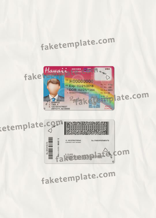 hawaii-driver-license-template-04 hawaii-driver-license-template-04