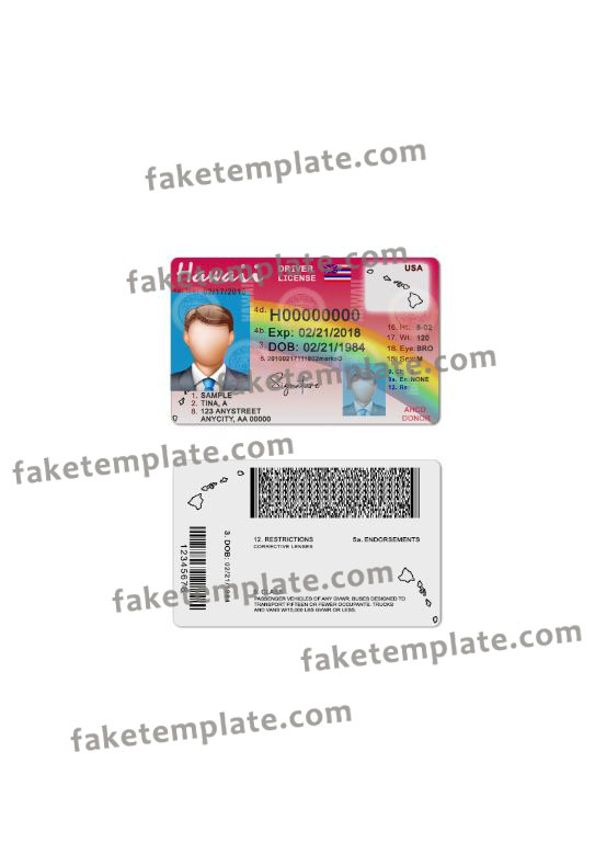 hawaii-driver-license-template-05 hawaii-driver-license-template-05