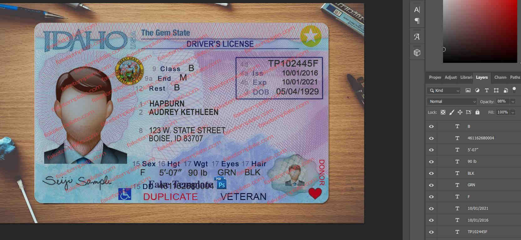 idaho-driver-license-template-02 idaho-driver-license-template-02