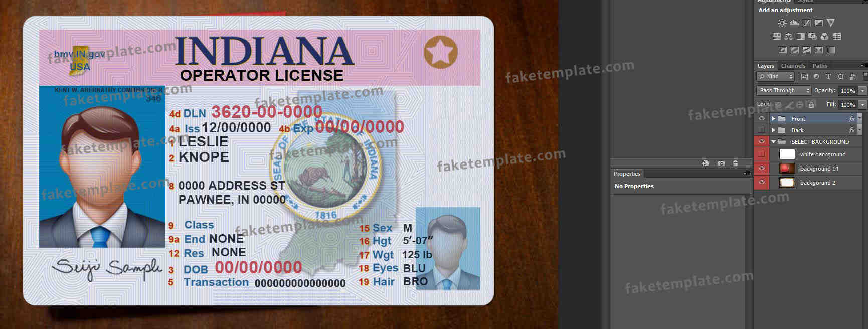 indiana-driver-license-template-02 indiana-driver-license-template-02