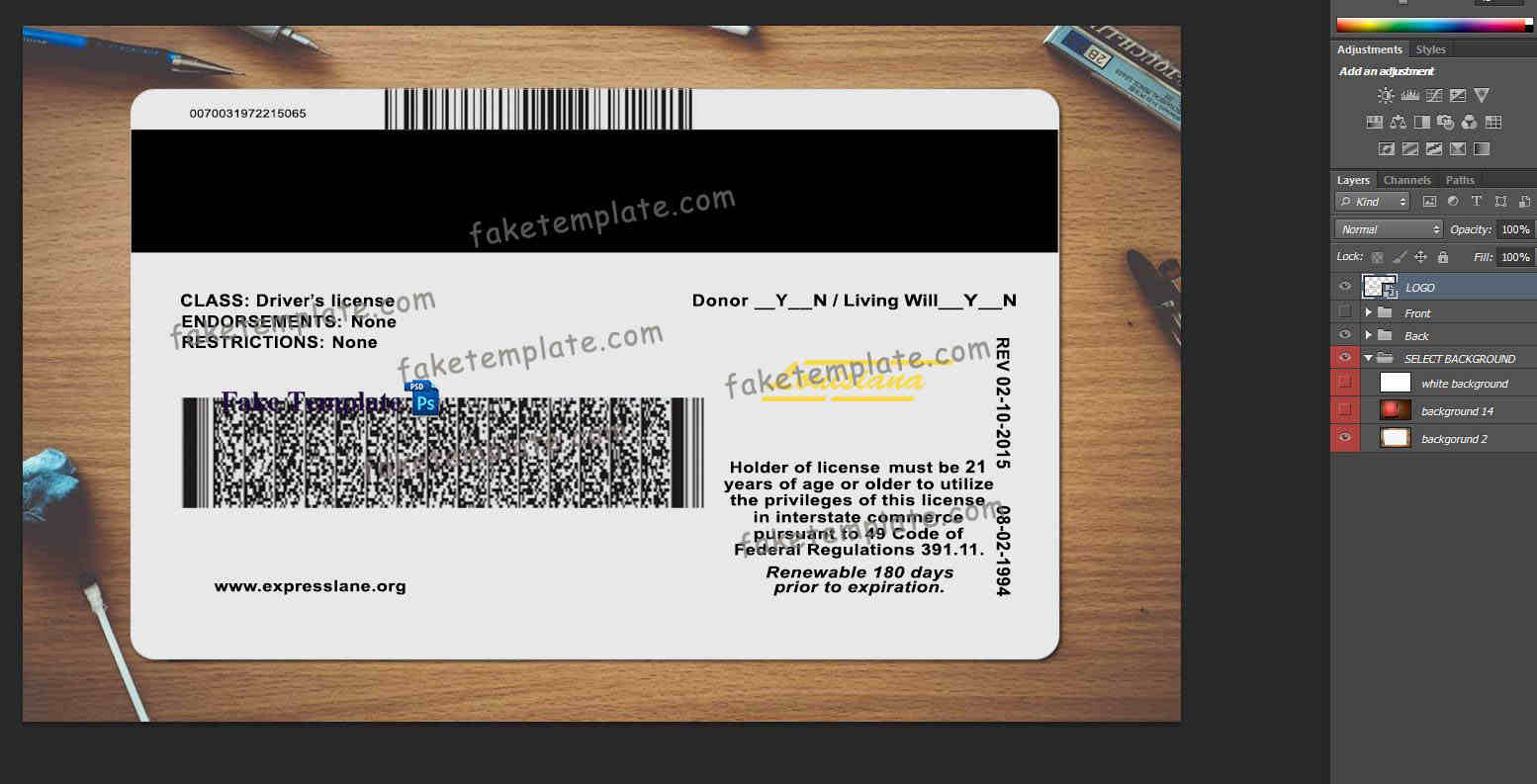 louisiana-drivers-license-template-03 louisiana-drivers-license-template-03