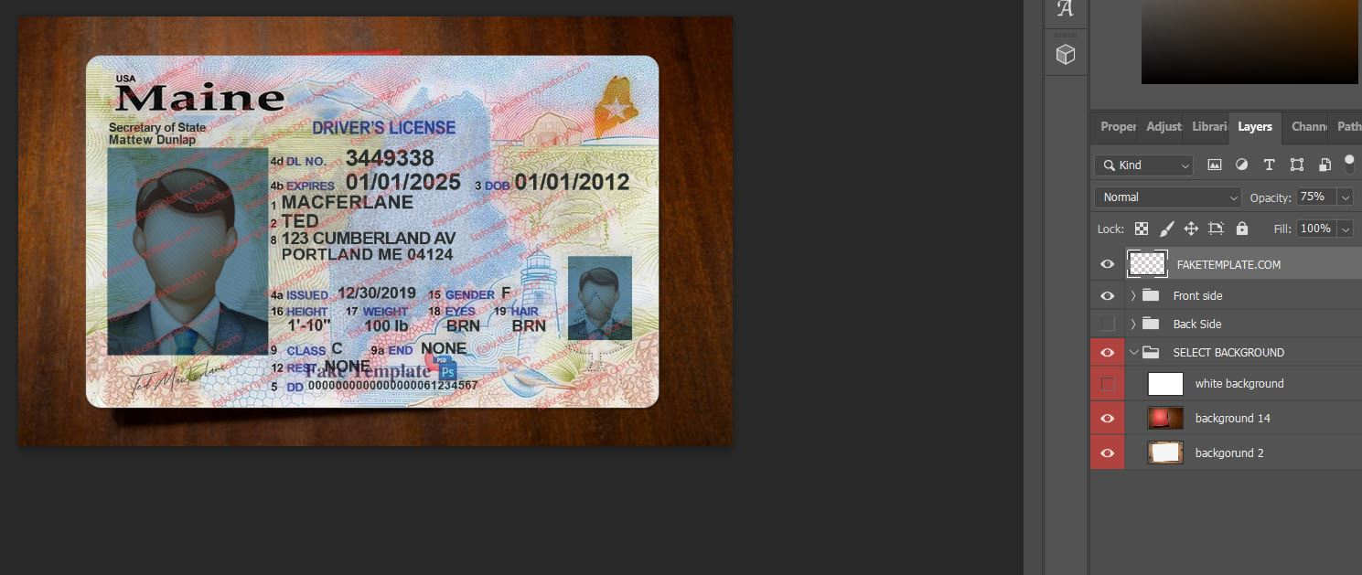 maine-drivers-license-template-02 maine-drivers-license-template-02