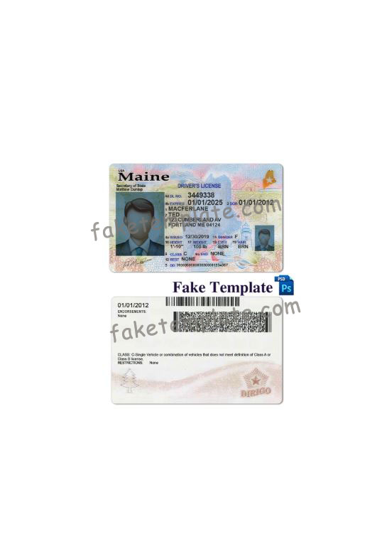maine-drivers-license-template-05 maine-drivers-license-template-05