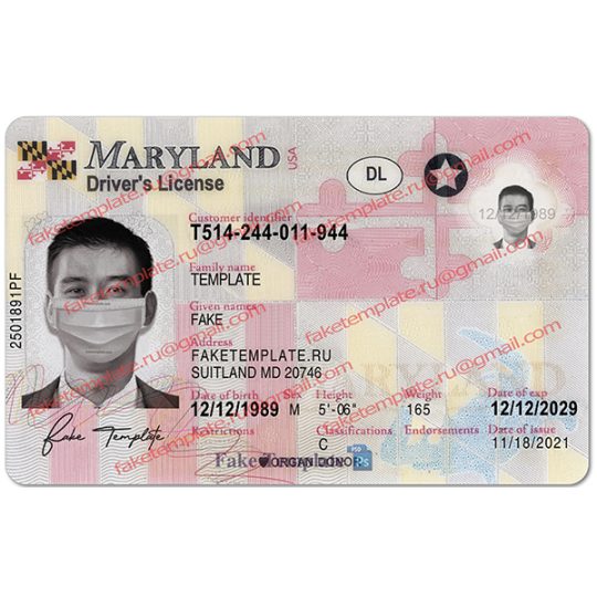maryland driver license psd
