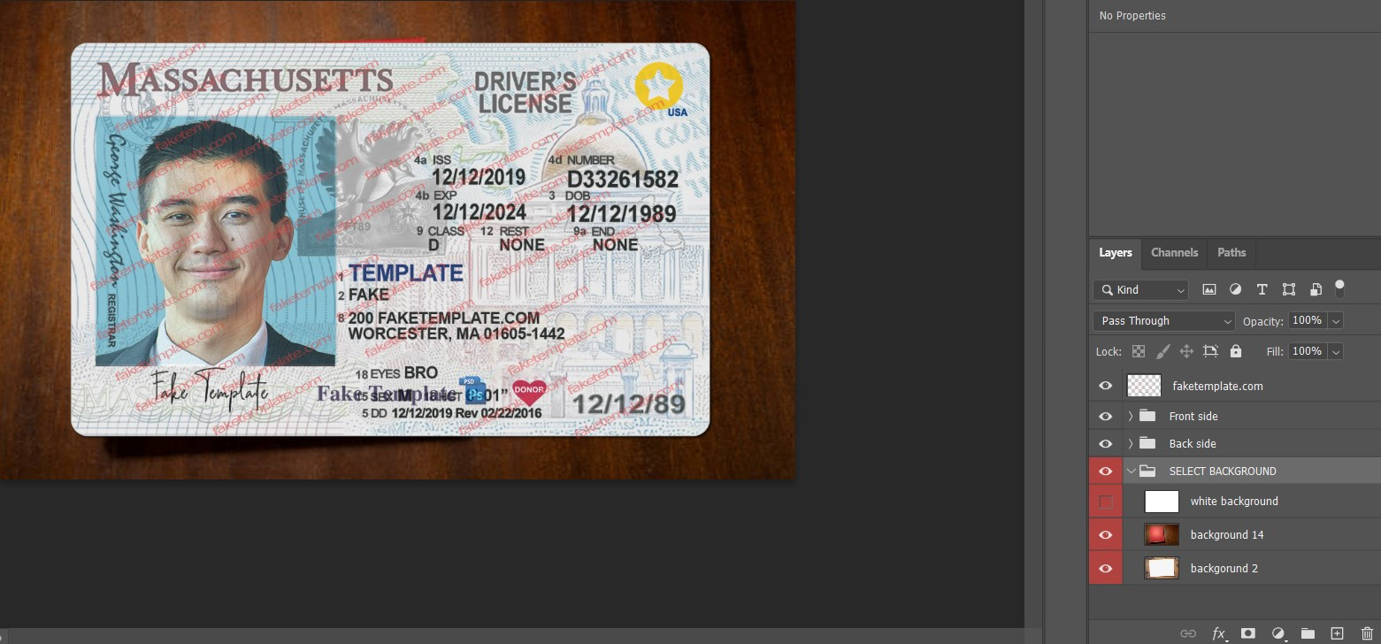 massachusetts-driver-license-template-02 massachusetts driver license template 02
