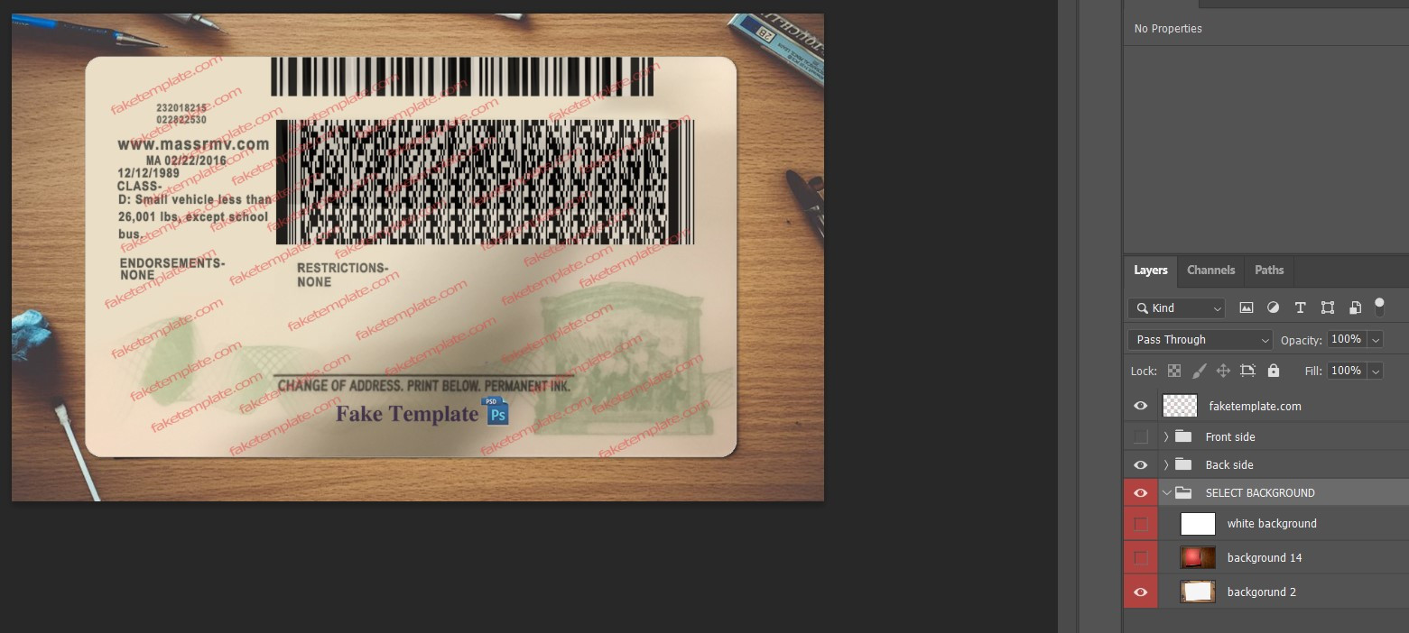 massachusetts-driver-license-template-03 massachusetts driver license template 03