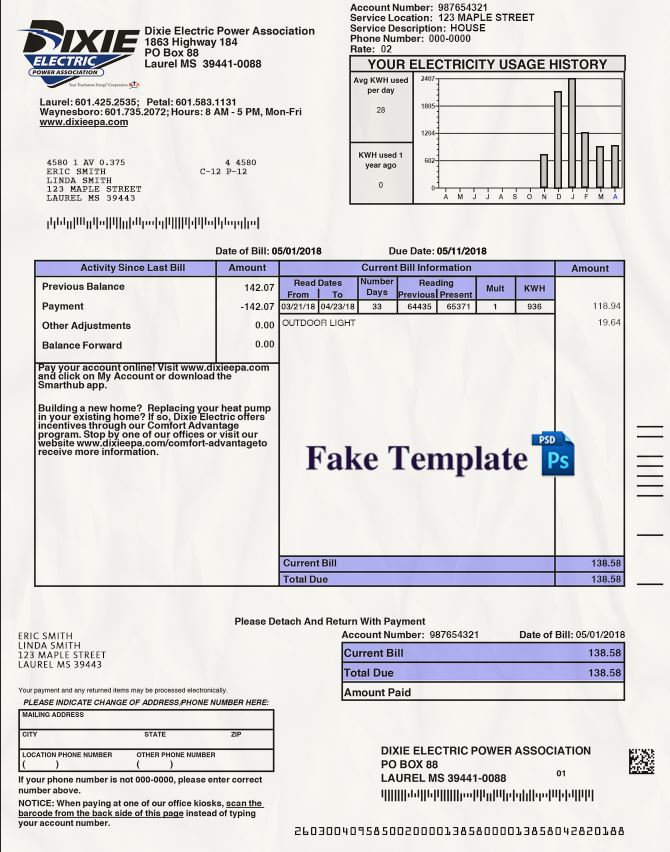 fake mississippi utility bill mississippi-utility-bill-psd-01