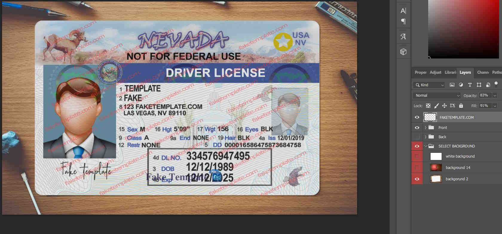 nevada-drivers-license-template-02 nevada-drivers-license-template-02