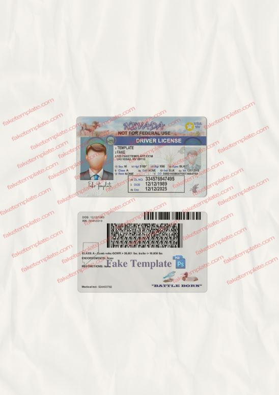 nevada-drivers-license-template-04 nevada-drivers-license-template-04