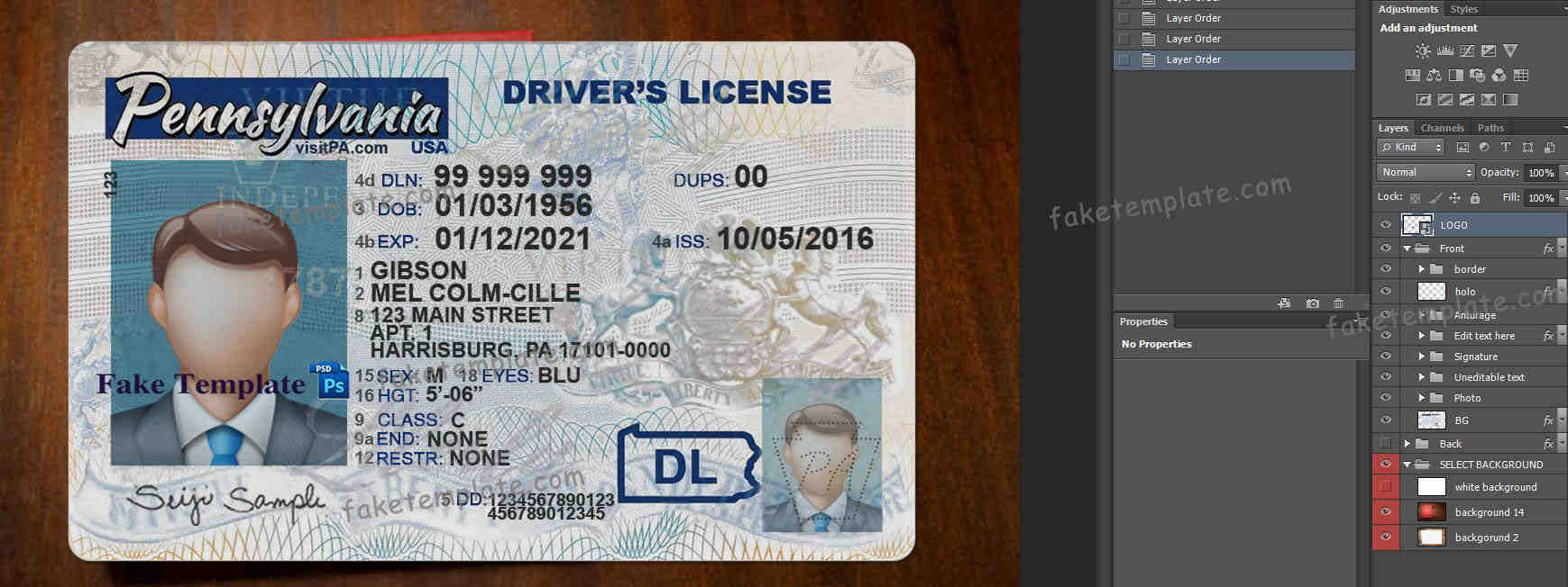 pennsylvania-drivers-license-template-02