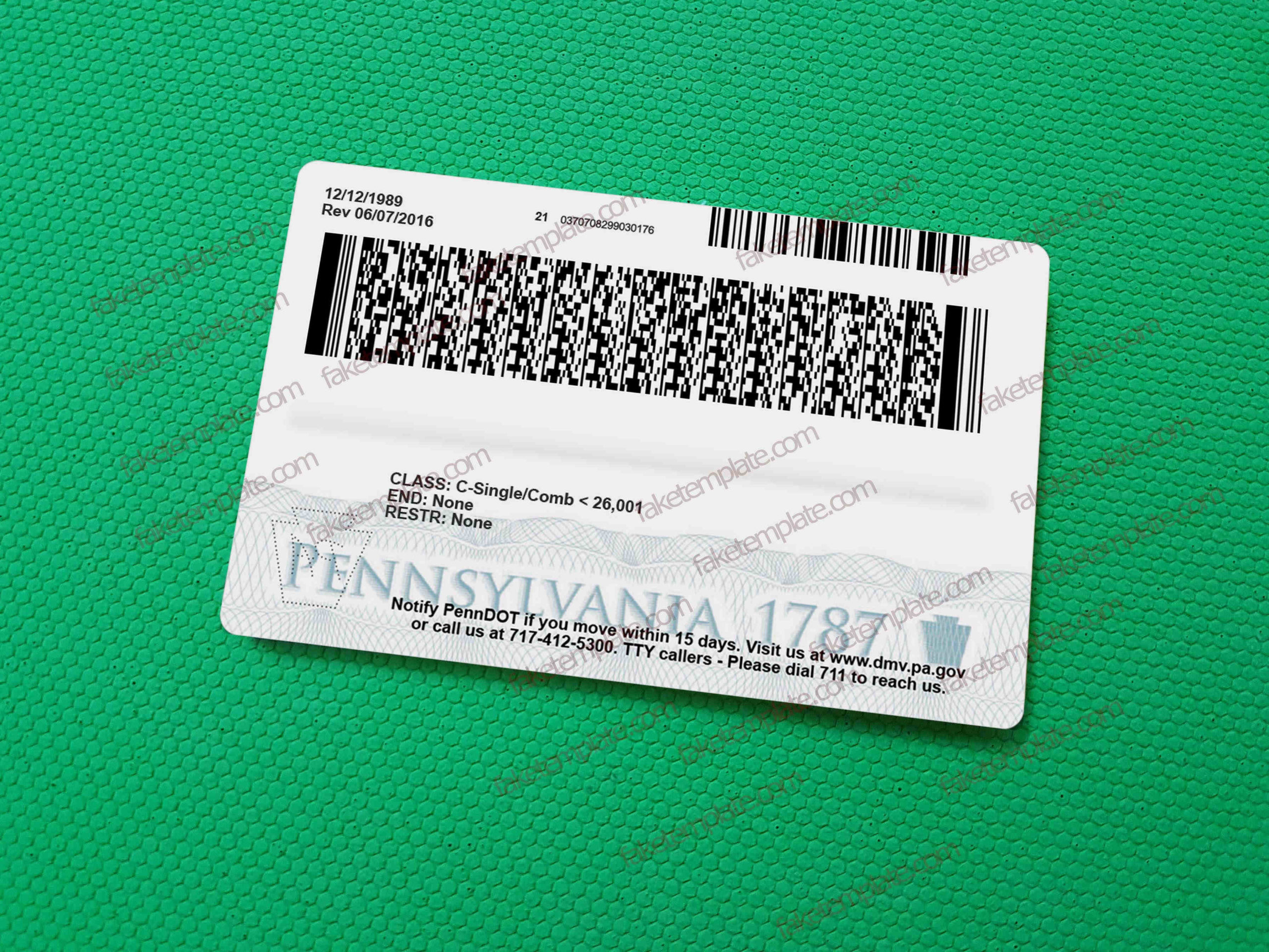 pennsylvania-drivers-license-template-back-side