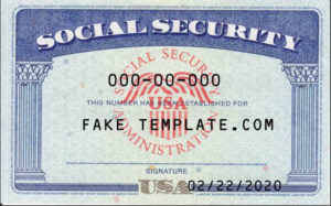 Blank ssn card template Blank ssn card template