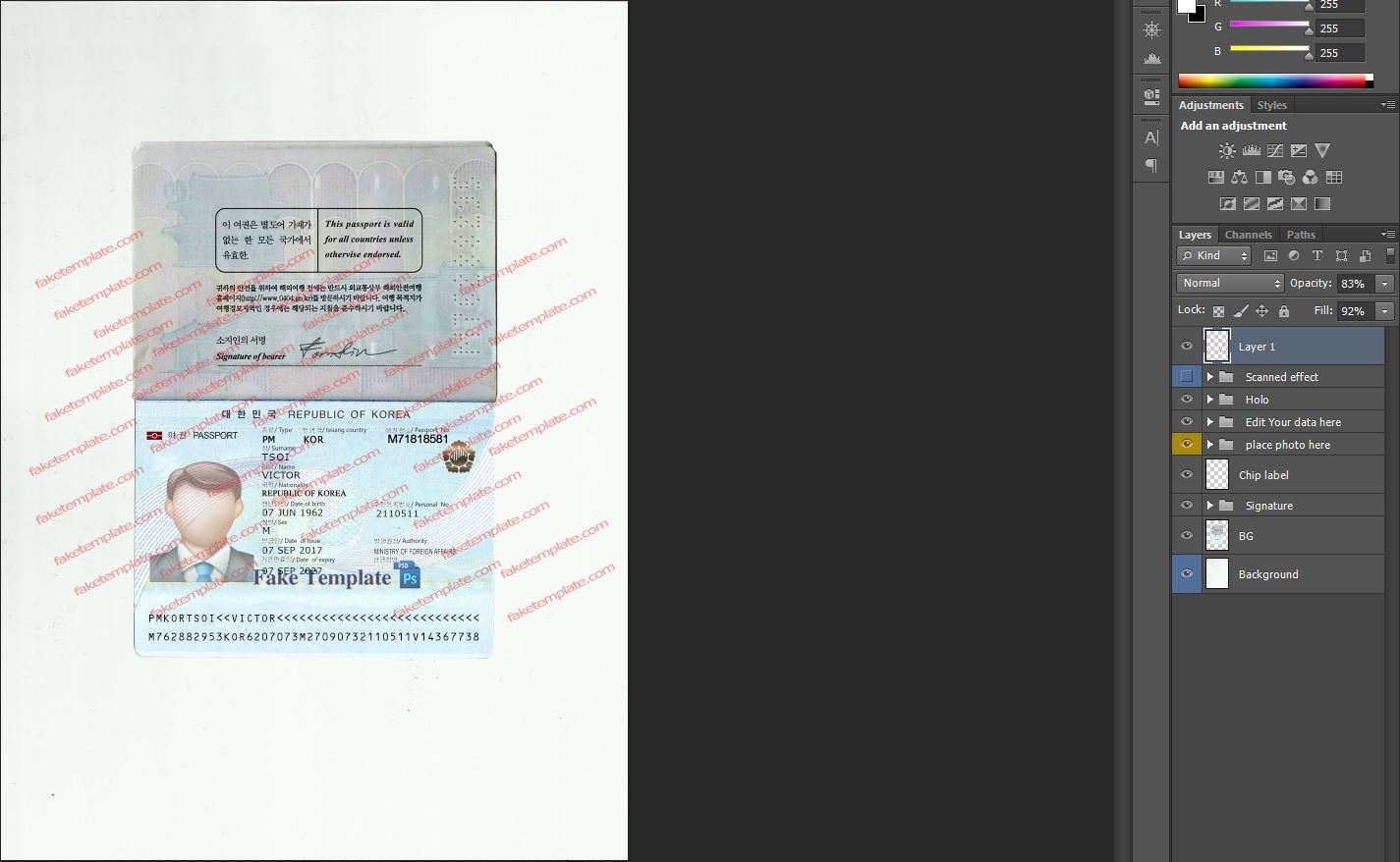 south korea-passport-template-psd-02