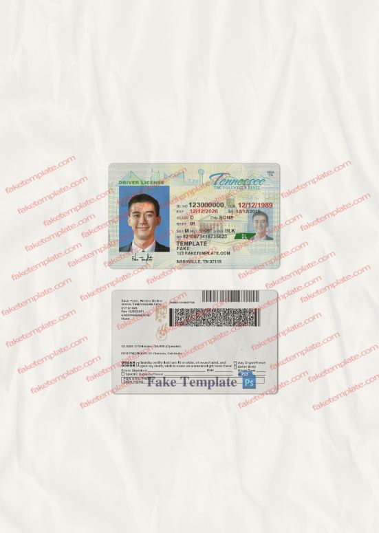 tennessee-drivers-license-template-06 tennessee-drivers-license-template-06