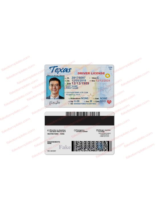 texas-driver-license-template-05 texas-driver-license-template-05