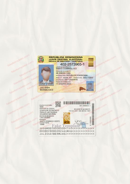 dominican-republic-id-card-template-04 dominican-republic-id-card-template-04