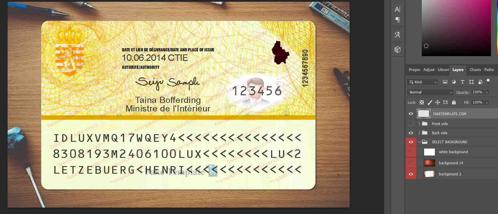 luxembourg-id-card-template-03