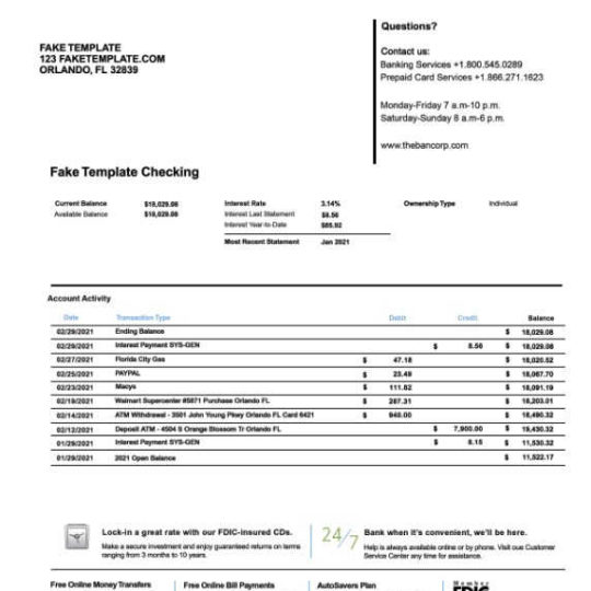 bancorp bank statement psd