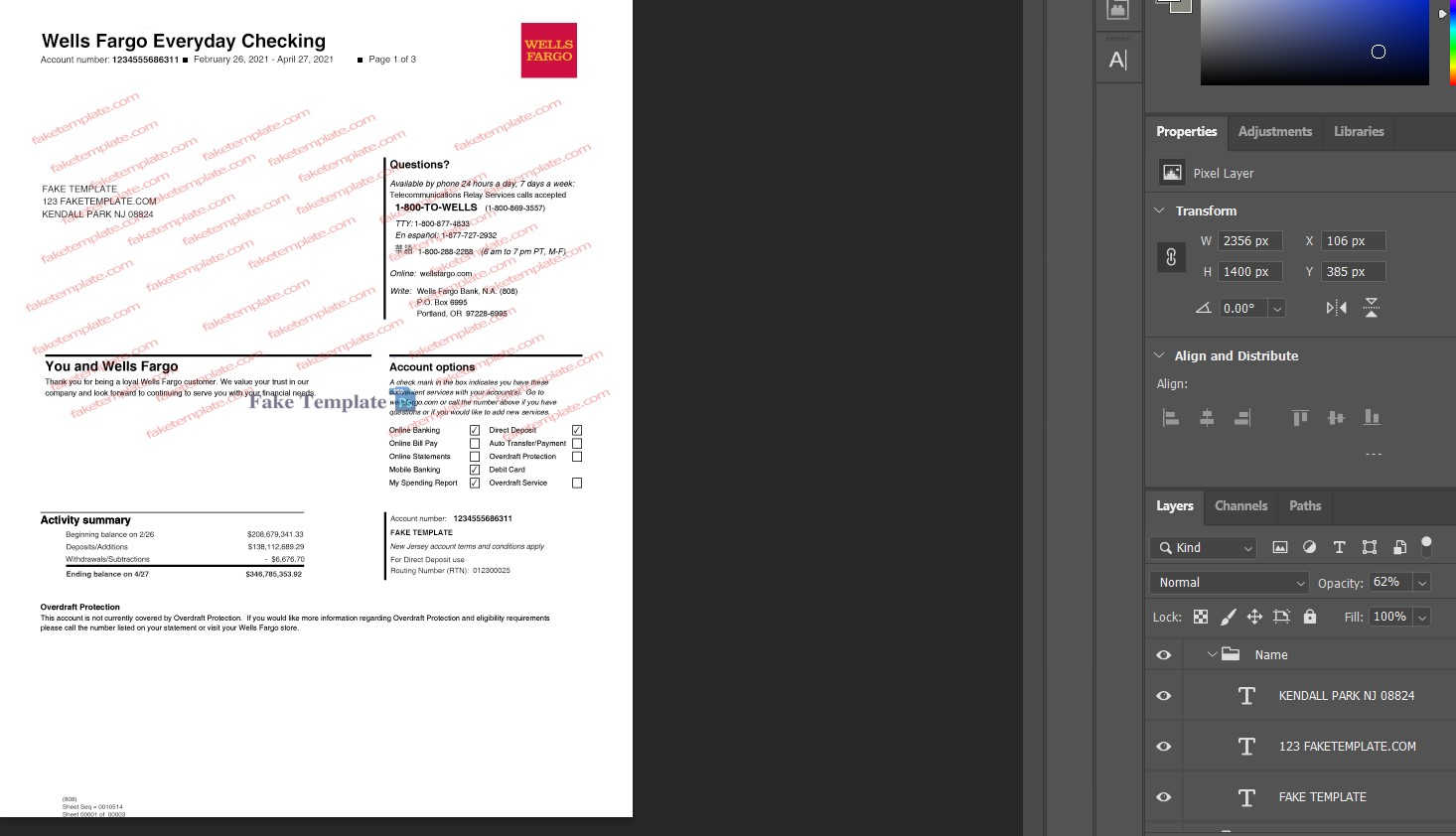 wells-fargo-bank-statement-template-02 blank wells fargo bank statement template