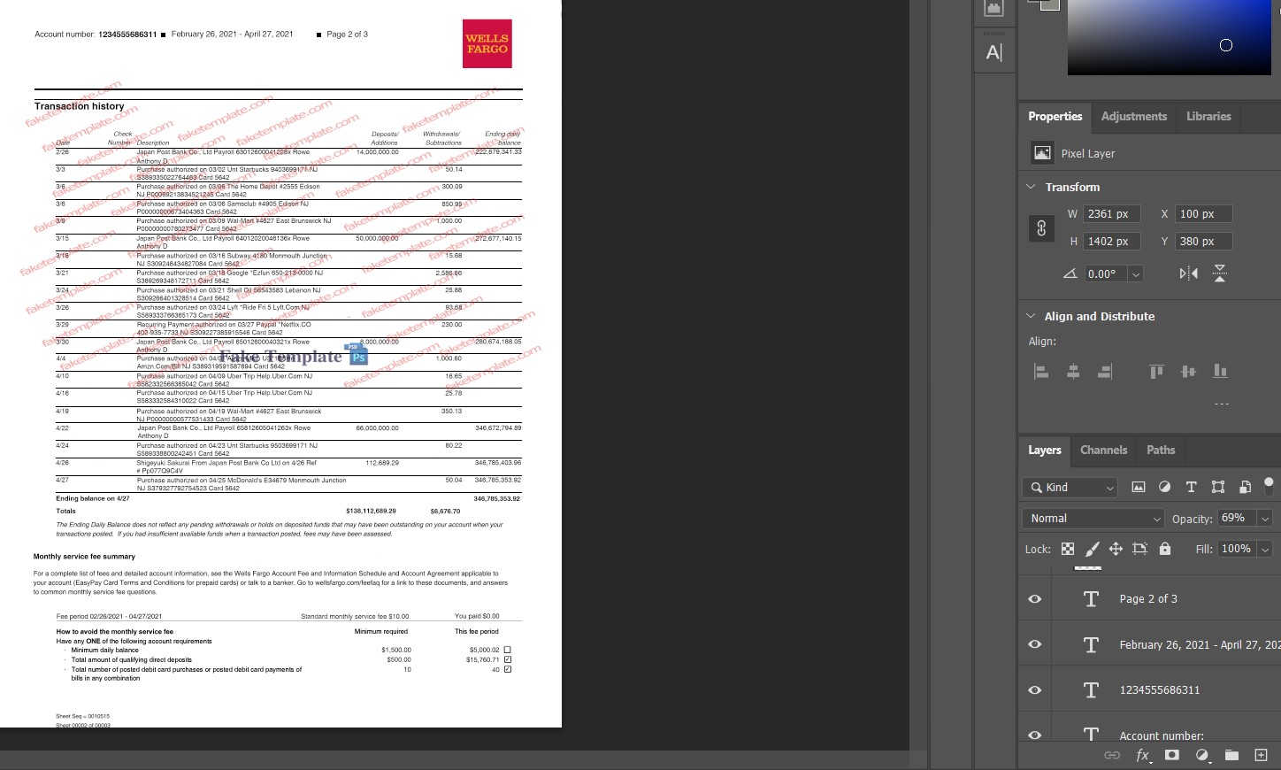 wells-fargo-bank-statement-template-03 wells fargo online bank statement template