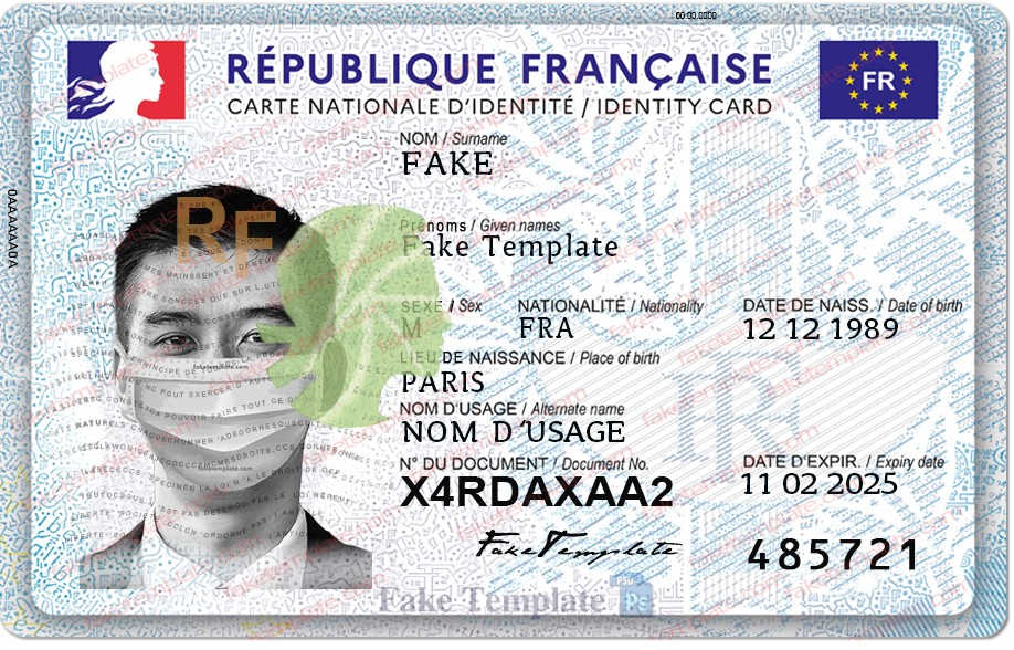 french-id-card-template-01 french id card template