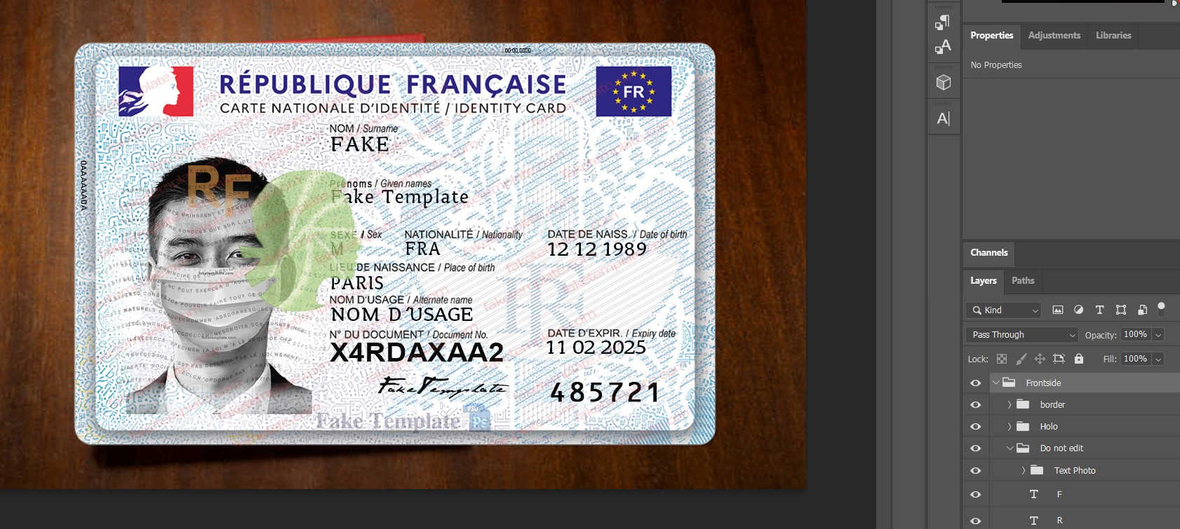 french-id-card-template-02 Fake French ID Card