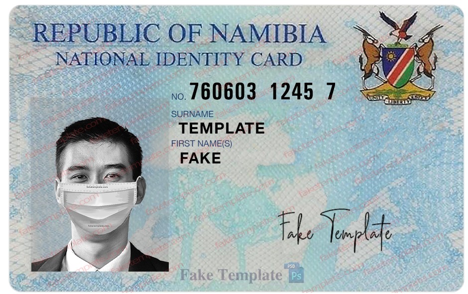 namibia-id-card-template-1 namibia id card template