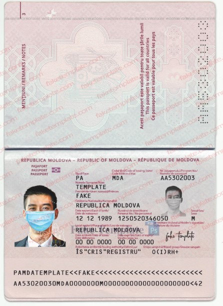 moldova passport template psd passport of moldova
