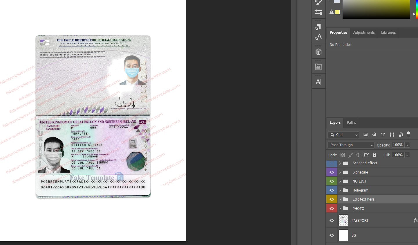 uk-passport-psd-template-03 blank uk passport new