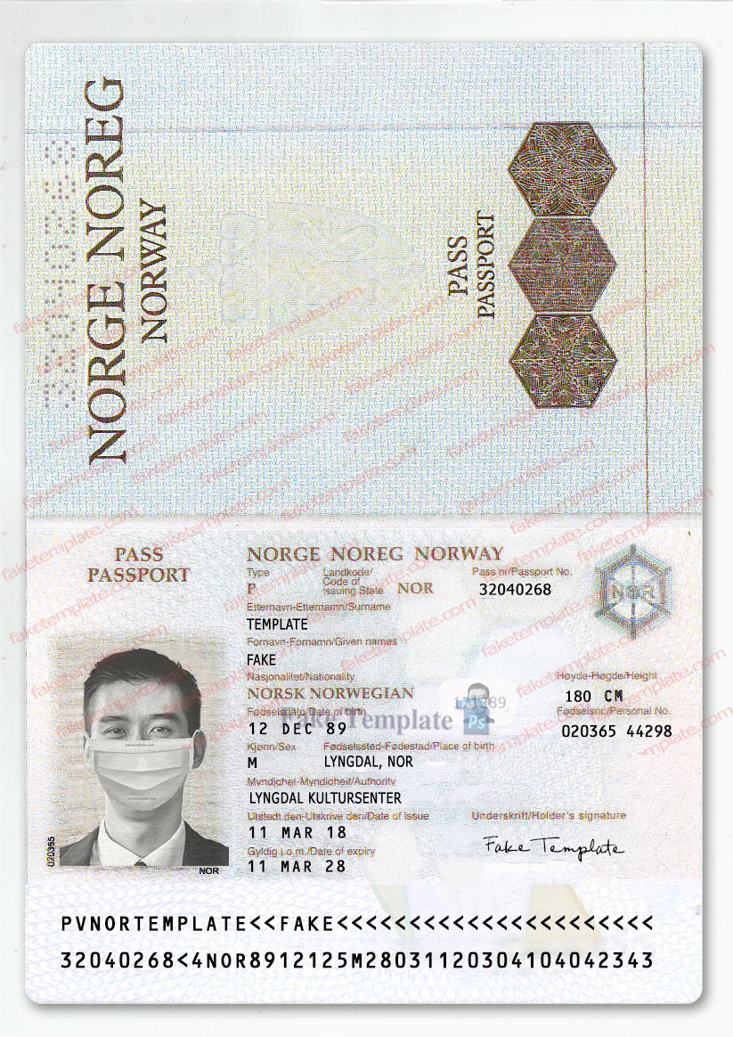 norway passport psd norway passport psd