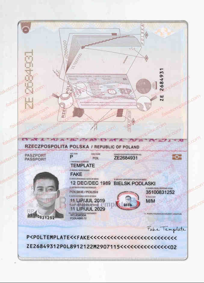 poland passport psd poland passport psd