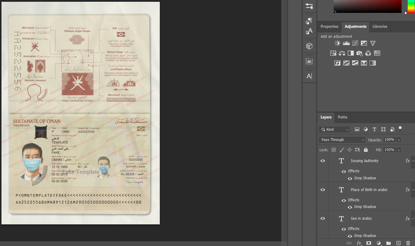 oman-passport-psd-02 omani passport template