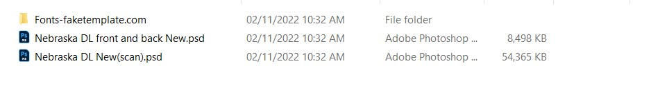 nebraska-driver-license-template-05 nebraska driver license template psd
