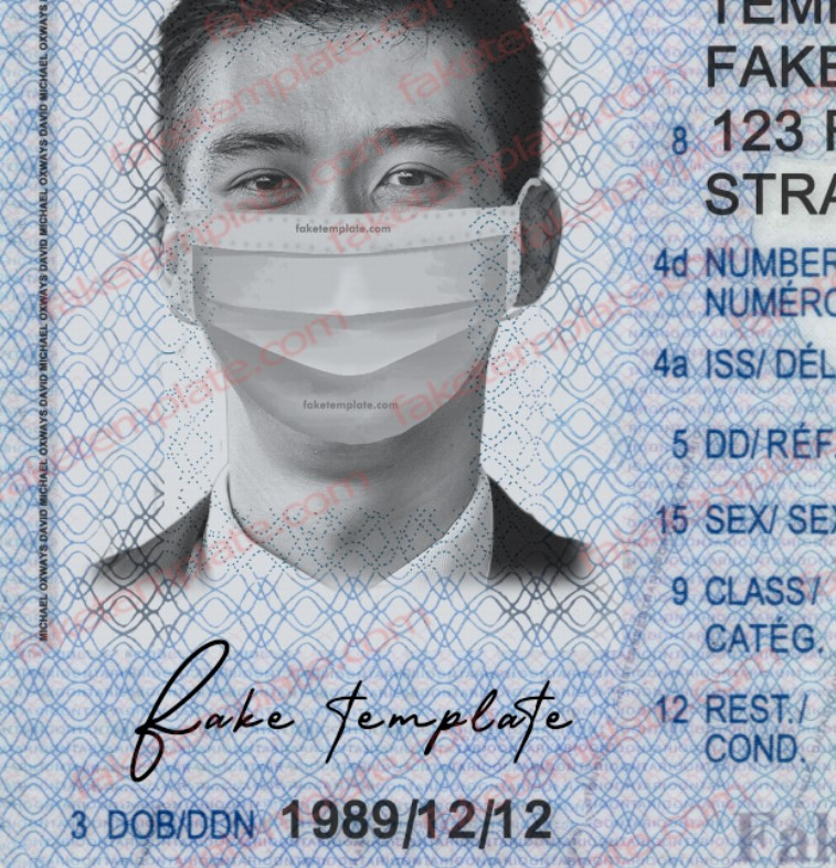 ontario drivers license template ontario drivers license template free