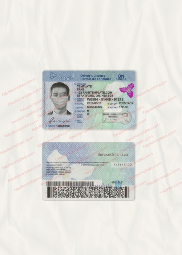 ontario driver license psd template ontario drivers license psd