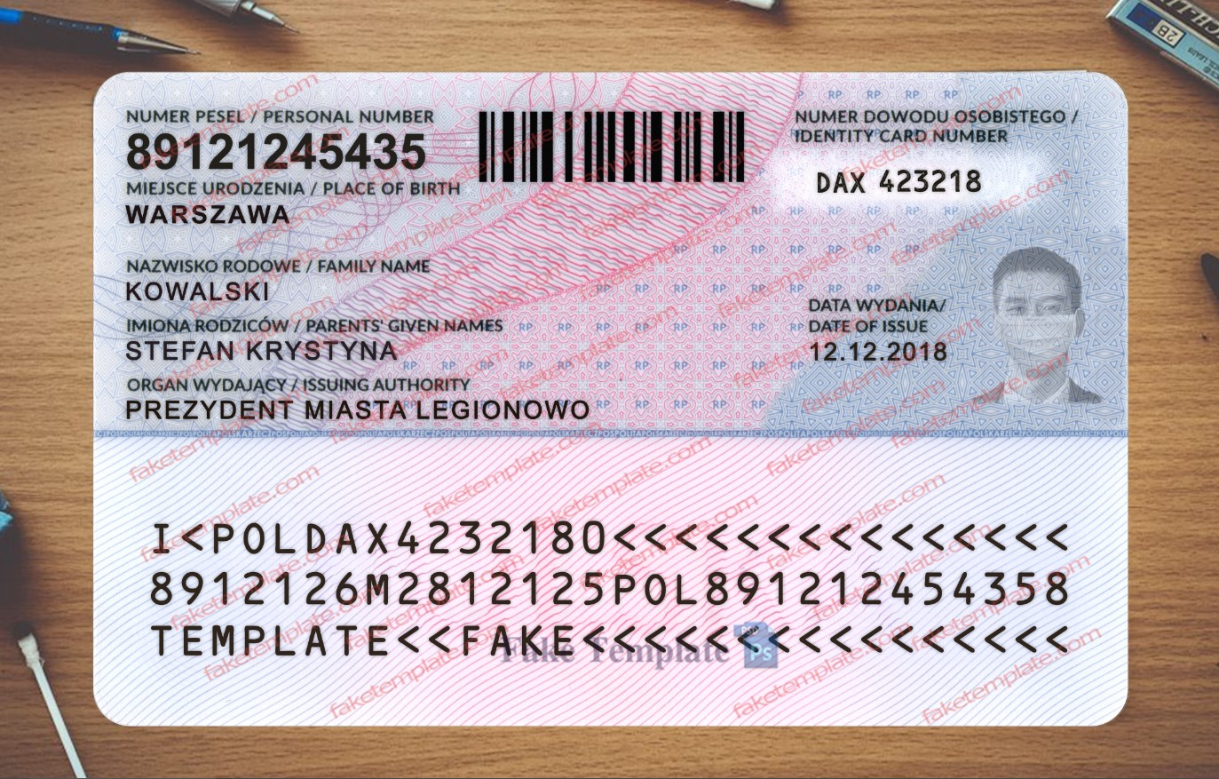 fake polish id card fake polish id card