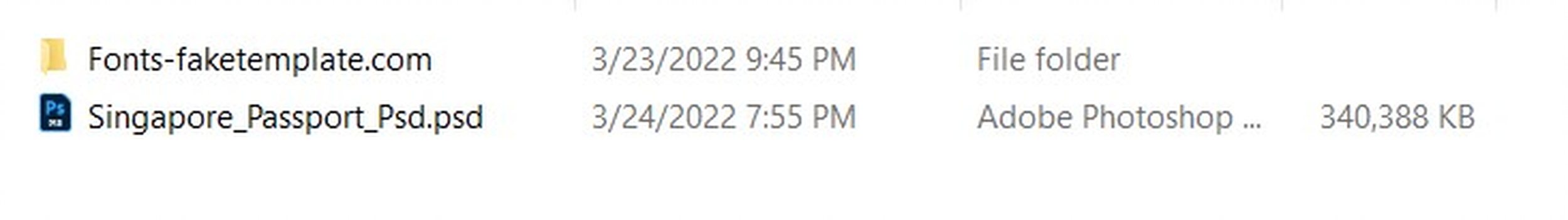 singapore passport template psd