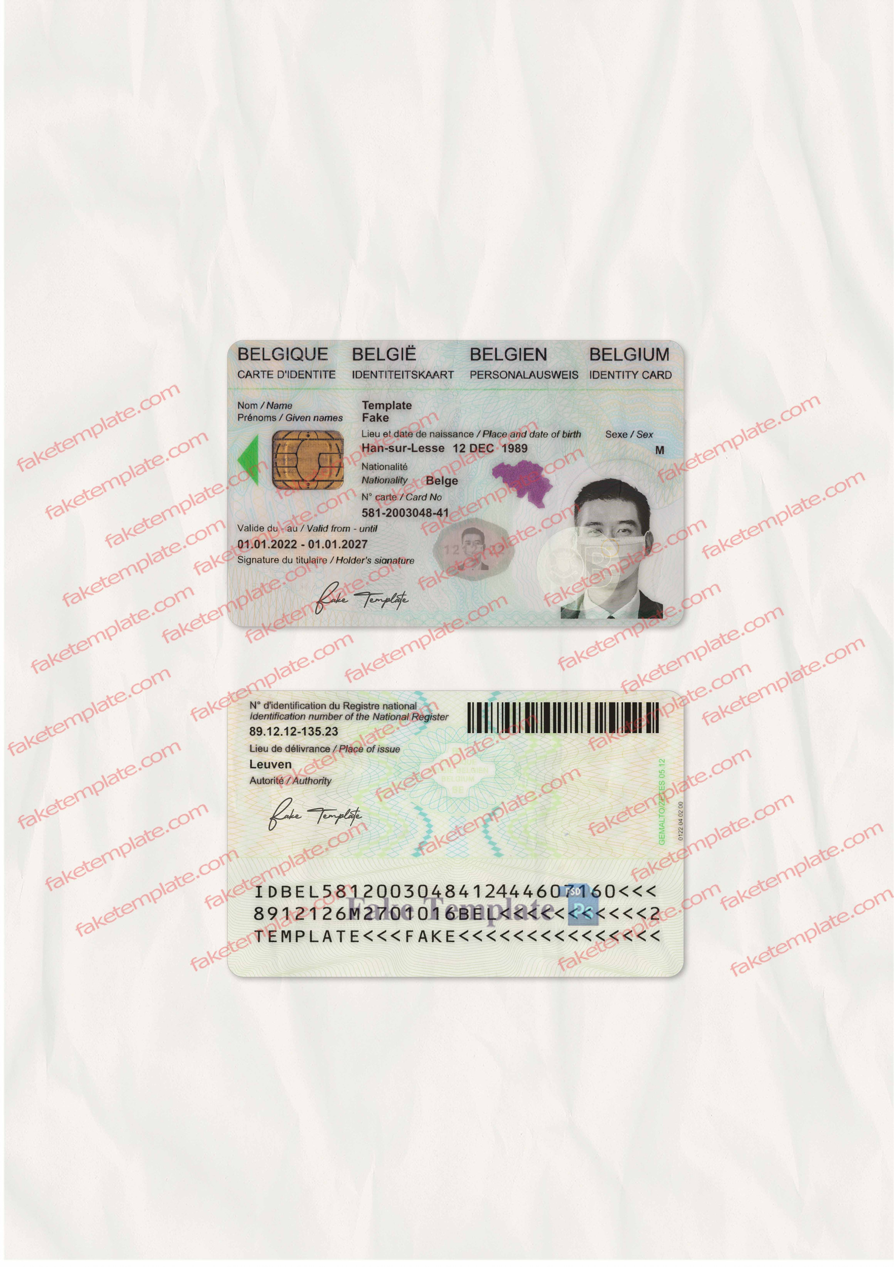 belgian identity card template belgian identity card psd