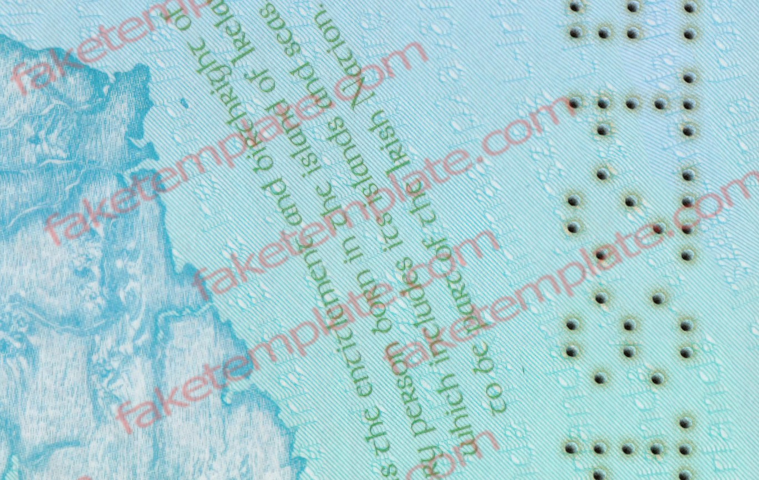 irish passport template