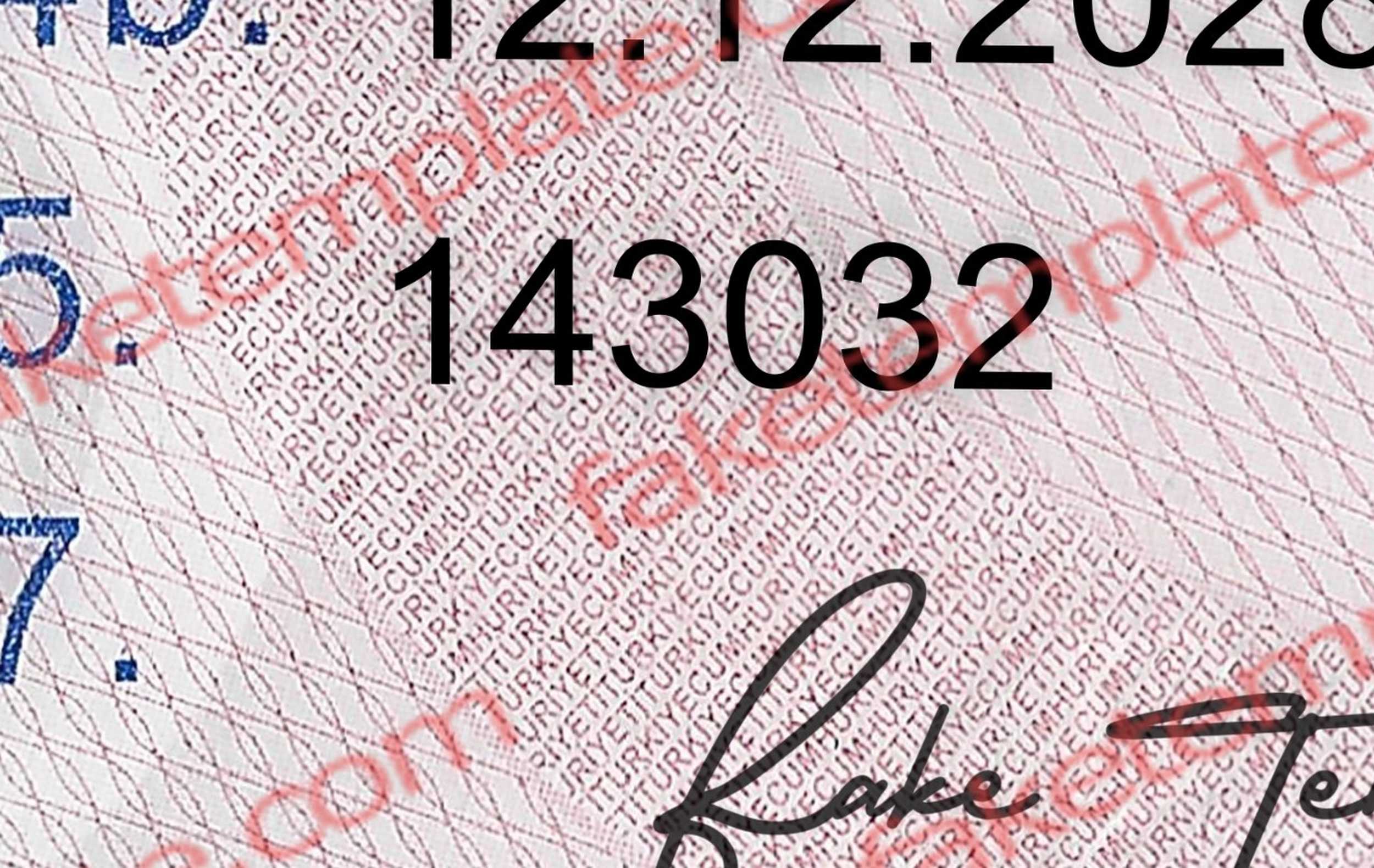 turkey drivers license template