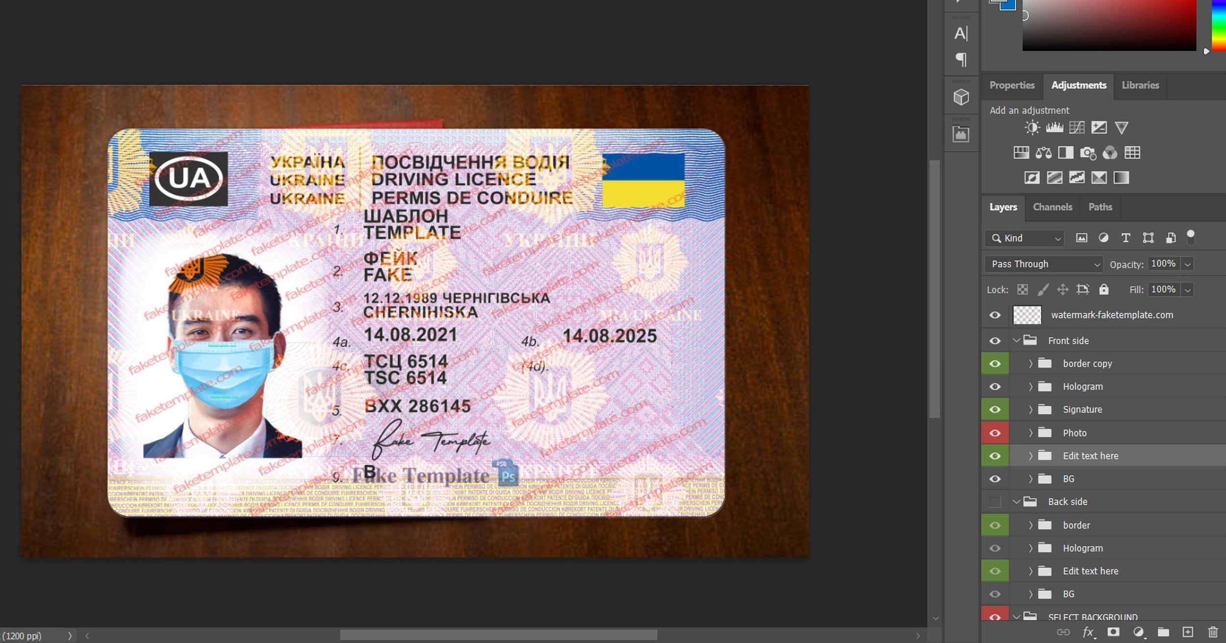 ukraine driver license template ukraine driver license template