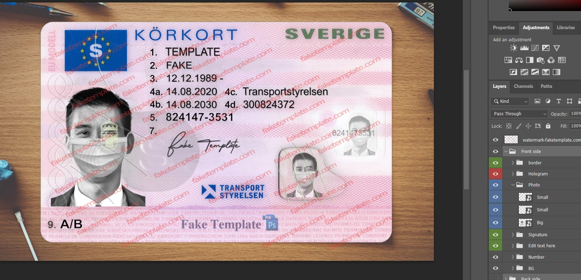 sweden driver license psd fake sweden driver license