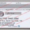 bofa business debit card back