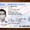blank alberta drivers license template
